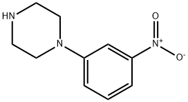 1-(3-硝基苯基)哌嗪 结构式