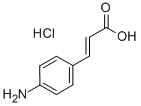 4-氨基肉桂酸盐酸盐 结构式