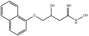 3-羟基-4-(1-萘氧基)丁酰胺肟 结构式