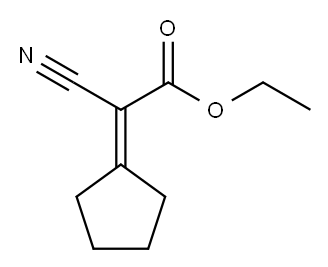 乙酸,2-氰基-2-环戊亚基-,乙酯 结构式