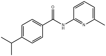 Benzamide, 4-(1-methylethyl)-N-(6-methyl-2-pyridinyl)- (9CI) 结构式