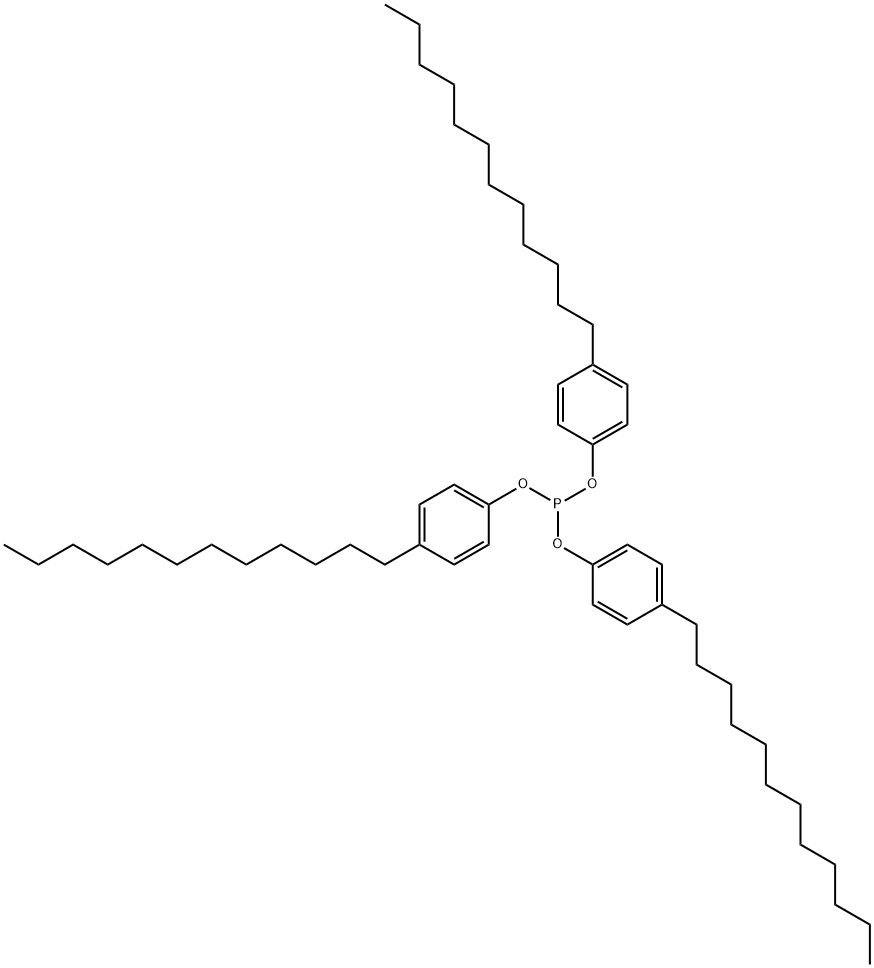亚磷酸三月桂酚酯 结构式