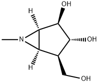 6-Azabicyclo[3.1.0]hexane-2,3-diol, 4-(hydroxymethyl)-6-methyl-, (1R,2R,3R,4R,5R)- (9CI) 结构式