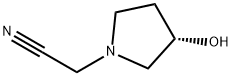 1-Pyrrolidineacetonitrile,3-hydroxy-,(3S)-(9CI) 结构式