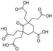 3,3,5,5-tetrakis(2-carboxyethyl)-4-oxo-cyclohexane-1-carboxylic acid 结构式