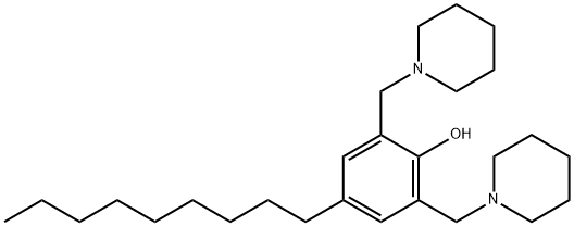 4-nonyl-2,6-bis(1-piperidylmethyl)phenol 结构式