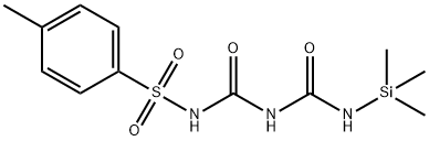 1-(4-methylphenyl)sulfonyl-3-(trimethylsilylcarbamoyl)urea 结构式