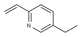 5-乙基-2-乙烯基吡啶 结构式