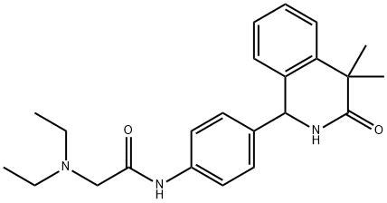 2-(Diethylamino)-4'-(4,4-dimethyl-3-oxo-1,2,3,4-tetrahydroisoquinolin-1-yl)acetanilide 结构式