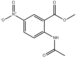 2-乙酰氨基-5-硝基苯甲酸甲酯 结构式