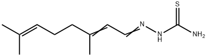 3,7-Dimethyl-2,6-octadienal thiosemicarbazone 结构式