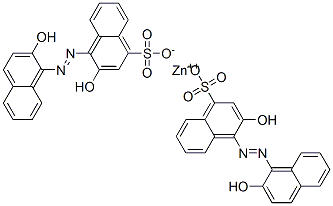 2,2'-二羟基-1,1'-偶氮萘-4-磺酸锌 结构式