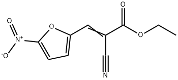 ETHYL (Z)-2-CYANO-3-(5-NITRO-2-FURYL)PROP-2-ENOATE 结构式