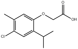 (4-CHLORO-2-ISOPROPYL-5-METHYL-PHENOXY)-ACETIC ACID 结构式