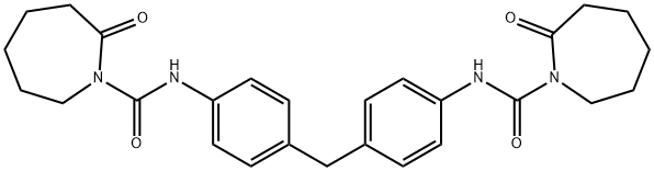 N,N'-(亚甲基-二-4,1-亚苯基)-二(六氢-2-氧代)-1H-氮杂卓-1-甲酰胺 结构式