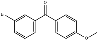 3-溴-4'-甲氧基苯甲酮 结构式