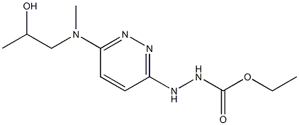 Hydrazinecarboxylic acid, 2-(6-((2-hydroxypropyl)methylamino)-3-pyrida zinyl)-, ethyl ester 结构式