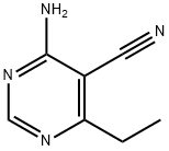 5-Pyrimidinecarbonitrile, 4-amino-6-ethyl- (9CI) 结构式