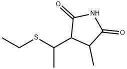 3-[1-(Ethylthio)ethyl]-4-methyl-2,5-pyrrolidinedione 结构式