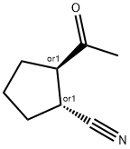 Cyclopentanecarbonitrile, 2-acetyl-, trans- (9CI) 结构式