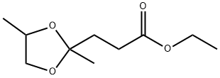 2,4-二甲基-1,3-二氧戊环-2-丙酸乙酯 结构式