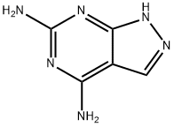 1H-吡唑并[3,4-D]嘧啶-4,6-二胺 结构式