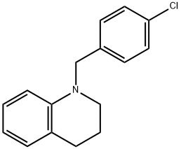1-[(4-chlorophenyl)methyl]-3,4-dihydro-2H-quinoline 结构式