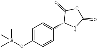 (R)-4-[4-[(trimethylsilyl)oxy]phenyl]oxazolidine-2,5-dione 结构式