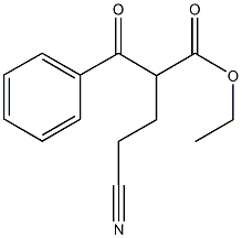 4-氰基-2-苯基羰基-丁酸乙酯 结构式