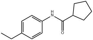 Cyclopentanecarboxamide, N-(4-ethylphenyl)- (9CI) 结构式