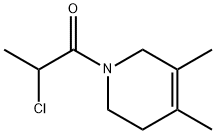 Pyridine, 1-(2-chloro-1-oxopropyl)-1,2,3,6-tetrahydro-4,5-dimethyl- (9CI) 结构式