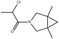 3-Azabicyclo[3.1.0]hexane, 3-(2-chloro-1-oxopropyl)-1,5-dimethyl- (9CI) 结构式