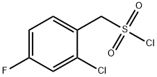 (2-氯-4-氟-苯基)甲基磺酰氯 结构式