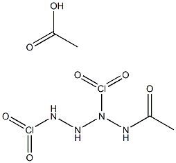 Acetic  acid,  2-acetyl-1,2-dichlorohydrazide 结构式