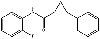 Cyclopropanecarboxamide, N-(2-fluorophenyl)-2-phenyl- (9CI) 结构式