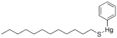 (Dodecylthio)phenylmercury(II) 结构式