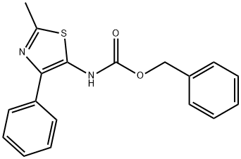 benzyl 2-methyl-4-phenylthiazol-5-ylcarbamate 结构式