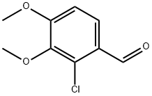 2-氯-3,4-二甲氧基苯甲醛 结构式