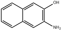 3-氨基-2-萘酚 结构式