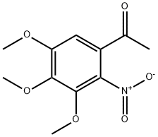 2'-硝基-3',4',5'-三甲氧基苯乙酮 结构式