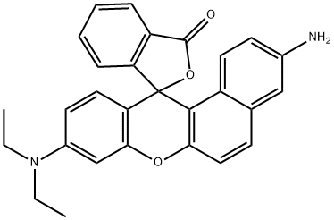 2'-Amino-8'-diethylaminospiro[isobenzofuran-1(3H),12'-[12H]benzo[a]xanthen]-3-one 结构式