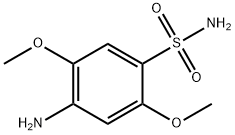 4-氨基-2,5-二甲氧基苯-1-磺酰胺 结构式