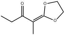 3-Pentanone,  2-(1,3-dioxolan-2-ylidene)- 结构式