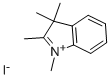 1,2,3,3-四甲基-3H-吲哚碘化物 结构式