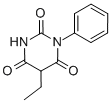 5-乙基-1-苯基-嘧啶-2,4,6-三酮 结构式