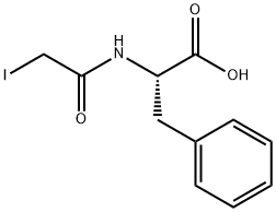 2-[(2-iodoacetyl)amino]-3-phenyl-propanoic acid 结构式