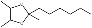 2-Hexyl-2,4,5-trimethyl-1,3-dioxolane 结构式