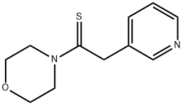 3-吡啶硫代乙酰吗啡啉 结构式