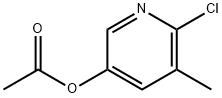 3-Pyridinol, 6-chloro-5-methyl-, acetate (ester) 结构式