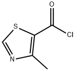 4-甲基-1,3-噻唑-5-羰酰氯 结构式